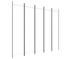 Kambario pertvara, 5 dalių, baltos spalvos, 250x200cm, audinys