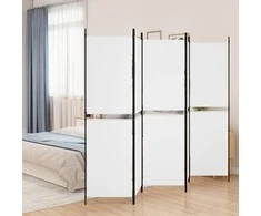 Kambario pertvara, 5 dalių, baltos spalvos, 250x180cm, audinys