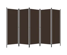 Kambario pertvara, 5 dalių, rudos spalvos, 250x180cm