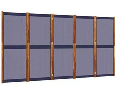 Kambario pertvara, 5 segmentai, tamsiai mėlyna, 350x180cm