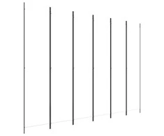Kambario pertvara, 6 dalių, baltos spalvos, 300x220cm, audinys