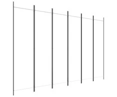 Kambario pertvara, 6 dalių, baltos spalvos, 300x200cm, audinys