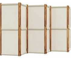 Kambario pertvara, 6 segmentai, šviesiai pilka, 420x180cm