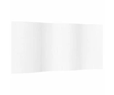 Kambario pertvara, baltos spalvos, 165x400cm, bambukas