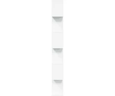 Kambario pertvara/knygų spinta, balta, 70x24x193cm, 6 pakopų