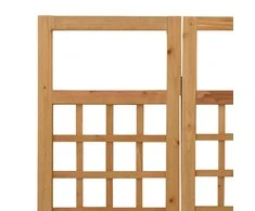 Kambario pertvara/treliažas, 4 dalių, 161x180cm, eglės masyvas