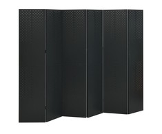Kambario pertvaros, 6 dalių, 2vnt., juodos, 240x180cm, plienas