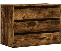 Kampinė komoda su stalčiais, ąžuolo, 80x41x58cm, mediena