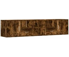 Kampinė spintelė, dūminio ąžuolo, 200x40x45cm, apdirbta mediena