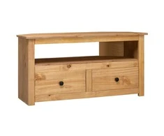 TV staliukas Kampinė TV spintelė Panama, 93x49x49cm, pušies masyvas