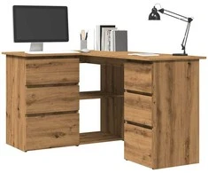 Kampinis rašomasis stalas, artisano, 145x100x76cm, mediena