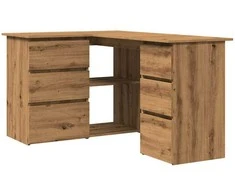 Kampinis rašomasis stalas, artisano, 145x100x76cm, mediena