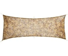 Kamufliažinis tinklas su krepšiu, smėlio spalvos, 412x144cm
