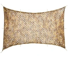 Kamufliažinis tinklas su krepšiu, smėlio spalvos, 724x515cm