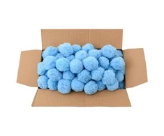 Kamuoliukai baseino filtrui, mėlyni, polietilenas, 700g