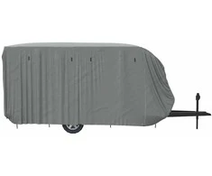 Karavano užvalkalas, pilka, 610x250x220cm, neaustinis audinys
