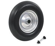 Karučio ratas su ašimi, 4.00-8390mm, tvirtas PU