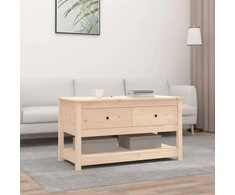 Kavos staliukas, 102x49x55cm, pušies medienos masyvas