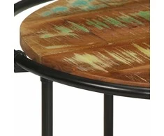 Kavos staliukas, 110x55x40cm, perdirbtos medienos masyvas