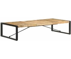 Kavos staliukas, 180x90x40cm, neapdorota mango mediena