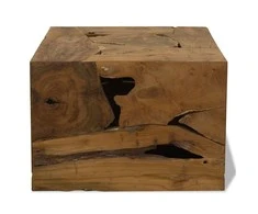 Kavos staliukas, 50x50x35cm, tikmedis, rudas