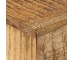 Kavos staliukas, 68x68x41cm, neapdorota mango mediena