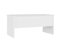 Kavos staliukas, baltas, 102x50,5x46,5cm, apdirbta mediena