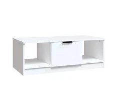 Kavos staliukas, baltos spalvos, 102x50x36cm, apdirbta mediena