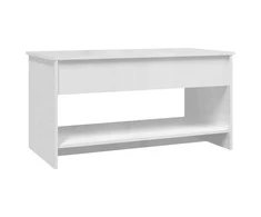 Kavos staliukas, baltas, 102x50x52,5cm, apdirbta mediena