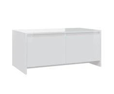 Kavos staliukas, baltas, 90x50x41,5cm, apdirbta mediena