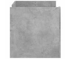 Kavos staliukas, betono pilkas, 100x50x50cm, apdirbta mediena