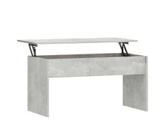 Kavos staliukas, betono pilkas, 102x50,5x52,5cm, mediena