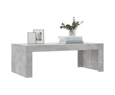 Kavos staliukas, betono pilkas, 102x50x36cm, apdirbta mediena