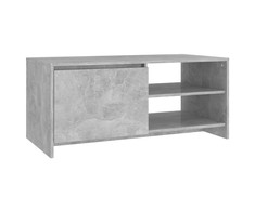Kavos staliukas, betono pilkas, 102x50x45cm, apdirbta mediena