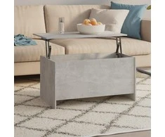 Kavos staliukas, betono pilkas, 102x55,5x52,5cm, mediena