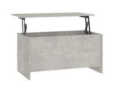 Kavos staliukas, betono pilkas, 102x55,5x52,5cm, mediena