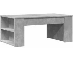 Kavos staliukas, betono pilkas, 102x55x42cm, apdirbta mediena