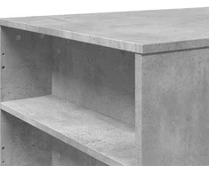 Kavos staliukas, betono pilkas, 102x55x42cm, apdirbta mediena