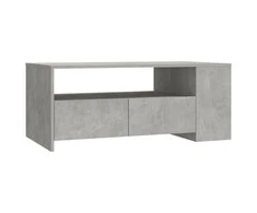 Kavos staliukas, betono pilkas, 102x55x42cm, apdirbta mediena