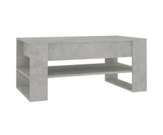 Kavos staliukas, betono pilkas, 102x55x45cm, apdirbta mediena