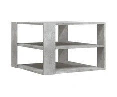 Kavos staliukas, betono pilkas, 59,5x59,5x40cm, mediena