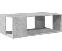 Kavos staliukas, betono pilkas, 89,5x48x30cm, apdirbta mediena
