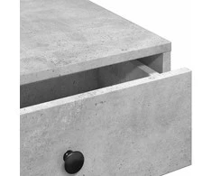 Kavos staliukas, betono pilkos spalvos, 90x90x28cm, MDP
