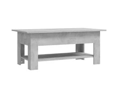 Kavos staliukas, betono pilkas, 102x55x42cm, apdirbta mediena