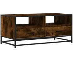 Kavos staliukas, dūminio ąžuolo, 100x50x45cm, mediena/metalas