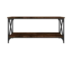 Kavos staliukas, dūminio ąžuolo, 100x50x45cm, mediena/geležis