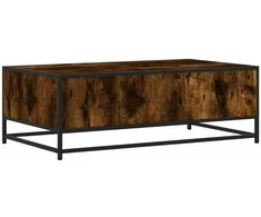 Kavos staliukas, dūminis, 100x57x35cm, apdirbta mediena/metalas