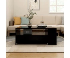 Kavos staliukas, juodos spalvos, 102x55x42cm, apdirbta mediena