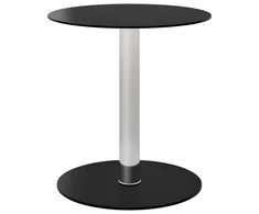Kavos staliukas, juodos spalvos, 40cm, grūdintas stiklas