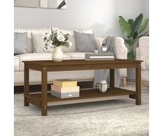 Kavos staliukas, medaus rudas, 110x55x45cm, pušies masyvas
